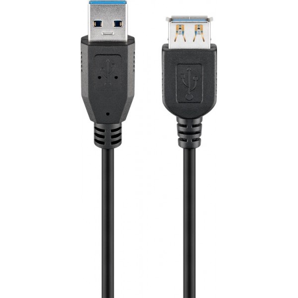 Goobay 95726 USB-A 3.0 Extension Cable - 5m - Black