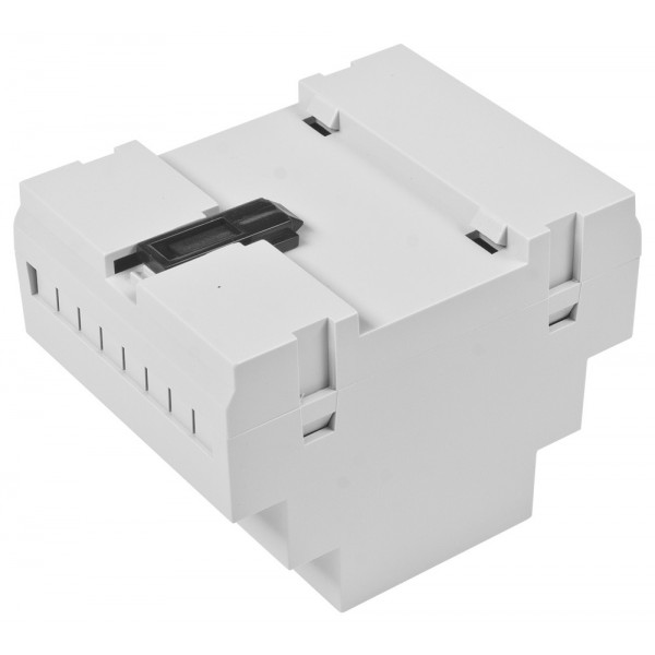 Kradex DIN-Rail Enclosure 4M - Gray - Transparent - Z108JFP ABS V0