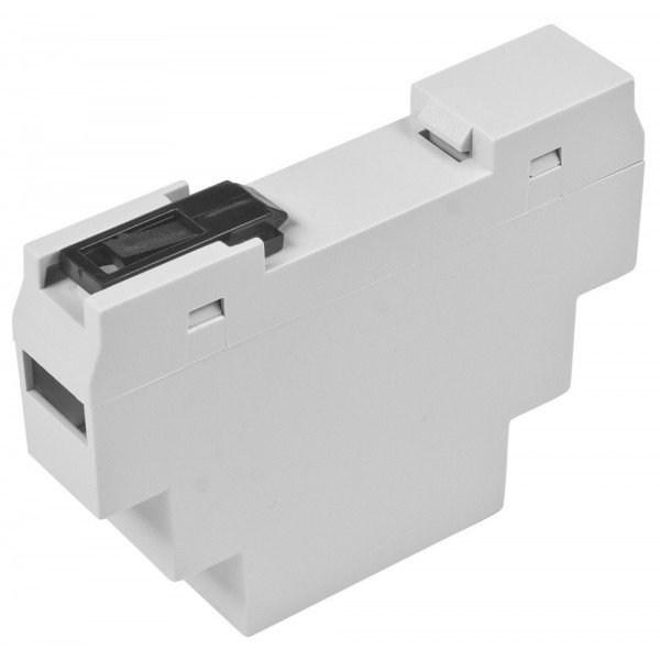 Kradex DIN-Rail Behuizing 1M - Grijs - Transparant - Z105JFP ABS V0