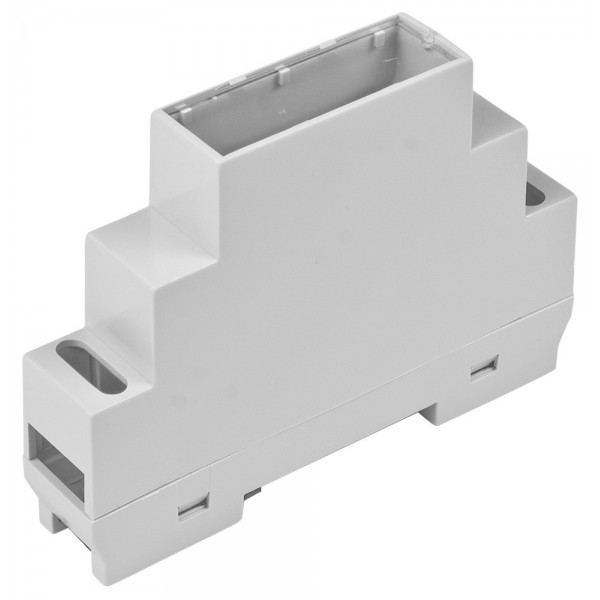 Kradex DIN-Rail Behuizing 1M - Grijs - Transparant - Z105JFP ABS V0