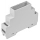 Kradex DIN-Rail Behuizing 1M - Grijs - Transparant - Z105JFP ABS V0
