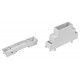 Kradex DIN-Rail Behuizing 1M - Grijs - Transparant - Z105JFP ABS V0