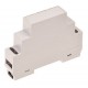 Kradex DIN-Rail Enclosure 1M - Gray - Z105J ABS V0