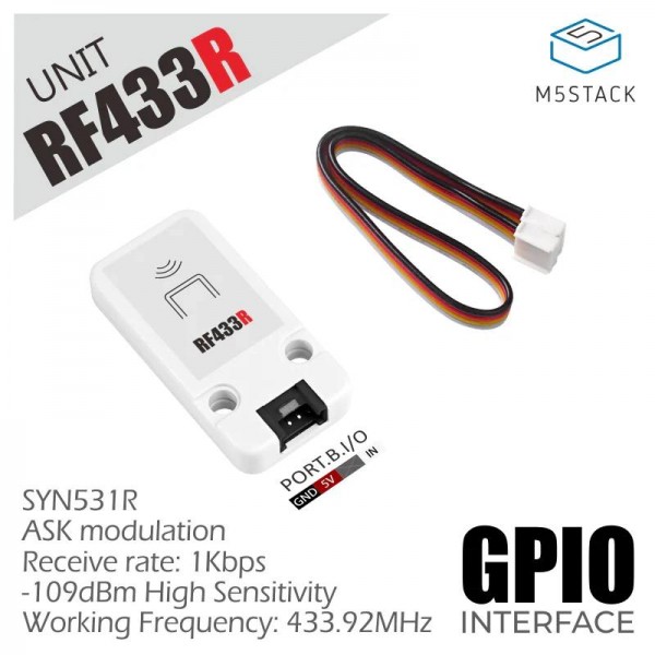 M5Stack RF 433MHz Receiver Unit - SYN513R