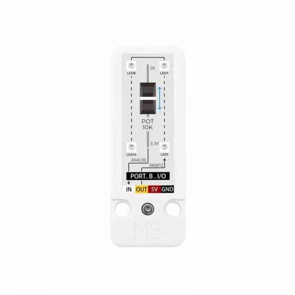 M5Stack Slide Potmeter Fader Unit met SK6812 LEDs