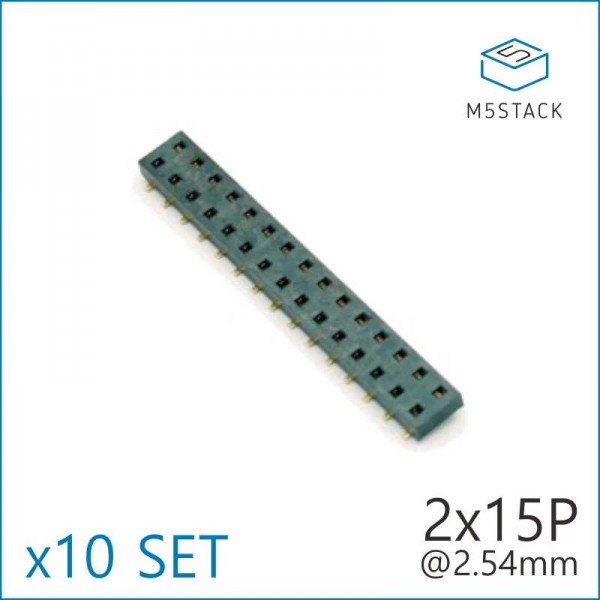M5Stack 2x15 SMD Pins Header for M5Core- Female - 10 Pieces