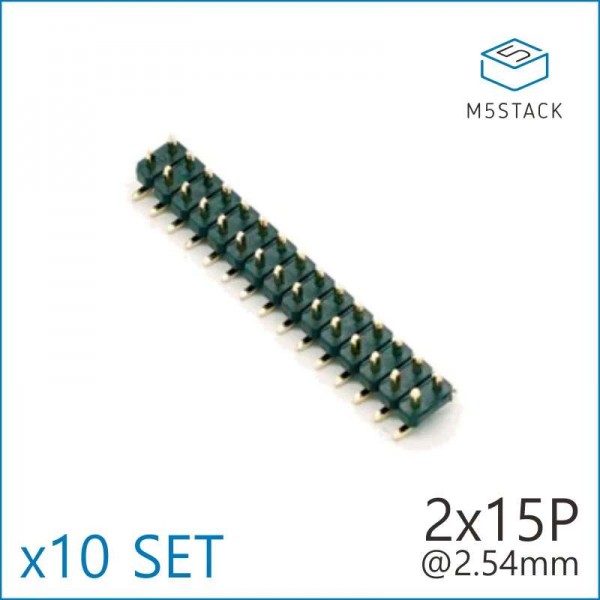 M5Stack 2x15 SMD Pins Header for M5Core - Male - 10 Pieces