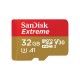 Sandisk Extreme 32GB V30 UHS-I U3 A1 MicroSDHC Card with SD Card Adapter