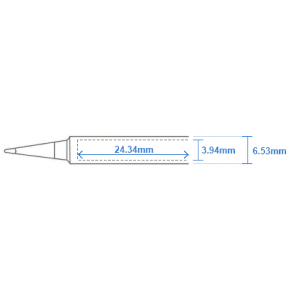 Solder Tip for Atten ST-2065D - Chisel - 0.8mm
