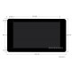 Waveshare 7 inch DSI TFT-LCD Display 800*480 pixels with Touchscreen and Adhesive Strip for Raspberry Pi