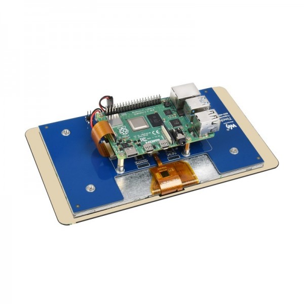 Waveshare 7 inch DSI TFT-LCD Display 800*480 pixels with Touchscreen and Adhesive Strip for Raspberry Pi