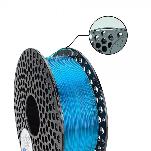 AzureFilm PETG Filament 1.75mm - 1kg - Blue Transparent