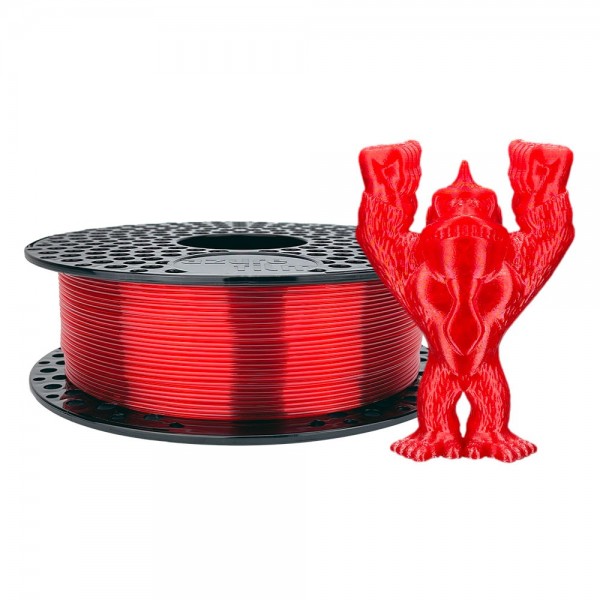 AzureFilm PETG Filament 1.75mm - 1kg - Red Transparent