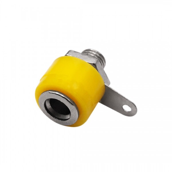 Banana  Chassis Standard - Female - 4mm - Yellow