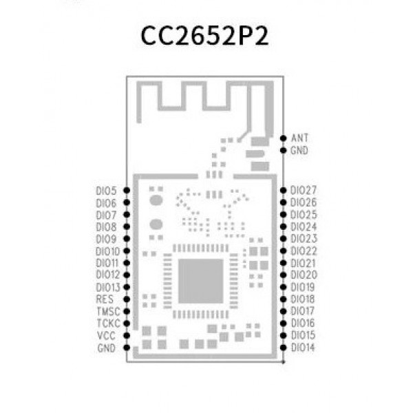 RF-BM-2652P2 CC2652P Wireless Module with uFL Connector - Bluetooth 5.1 BLE - ZigBee