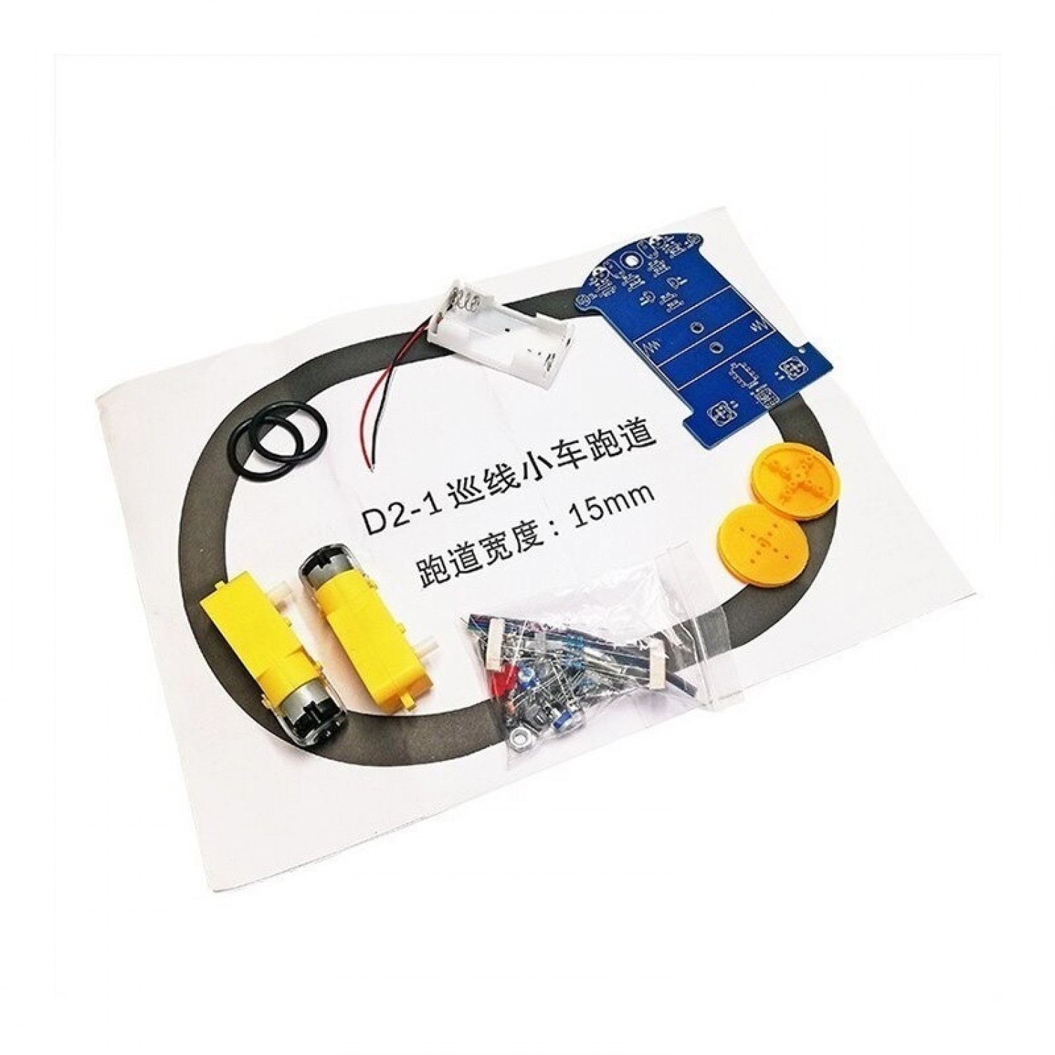 Line Tracking Car Kit - DIY Soldering Kit - D2-1TRACKING-CARKITDIY