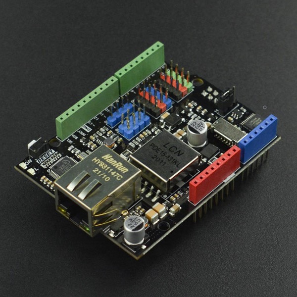 DFRobot Ethernet and PoE Shield for Arduino - W5500 Chipset