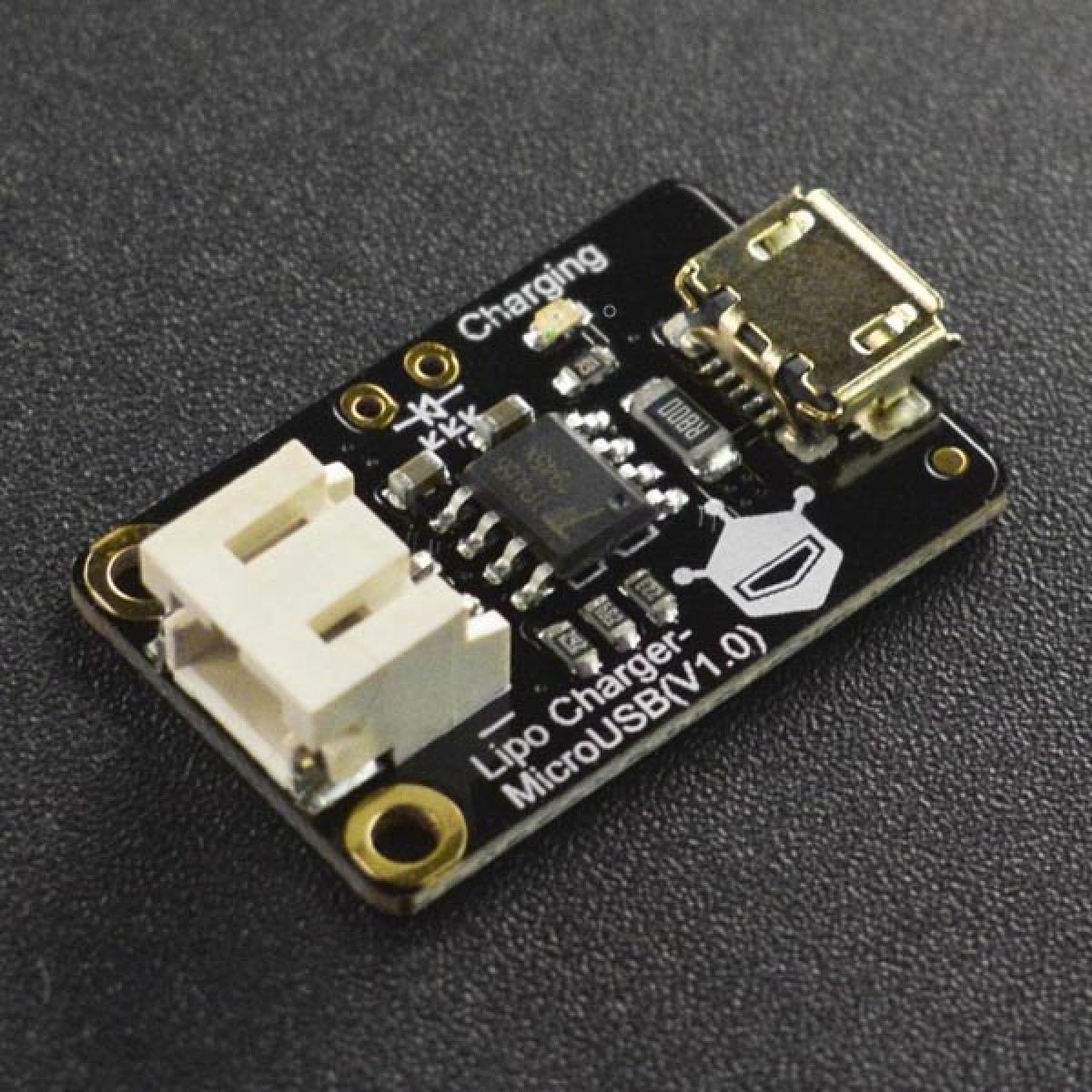 Li Po Charger Module DFRobot Li-Po Charger Micro USB - 50-500mA - DFROBOT-DFR0667