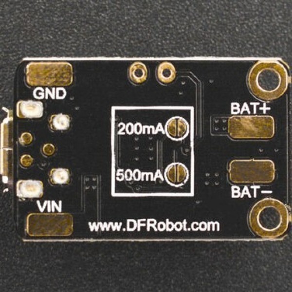 DFRobot Li-Po Lader Micro-USB - 50-500mA