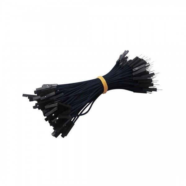 DuPont Jumper wire Male-Female 10cm 100 wires - Black