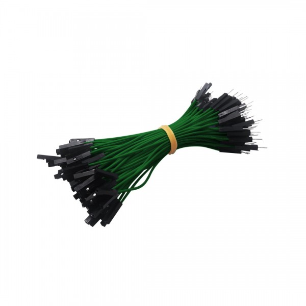 DuPont Jumper wire Male-Female 10cm 100 wires - Green