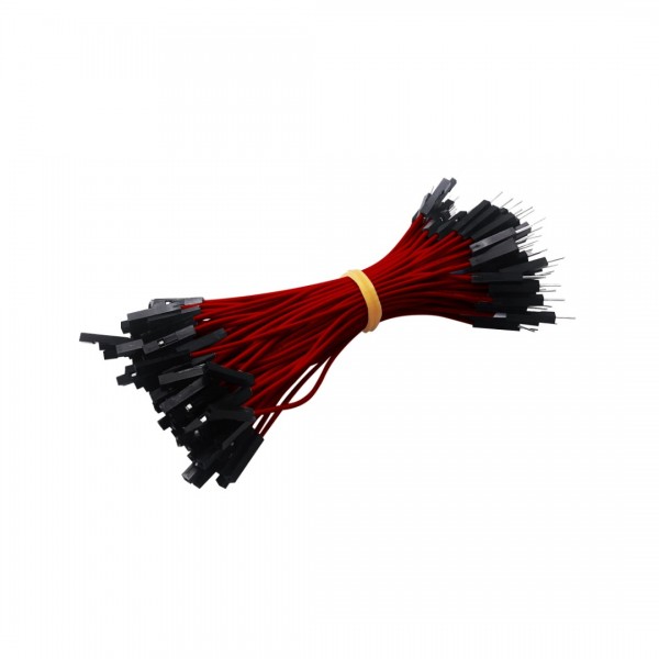 DuPont Jumper wire Male-Female 10cm 100 wires - Red
