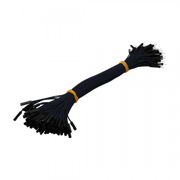 DuPont Jumper wire Male-Female 20cm 100 wires - Black