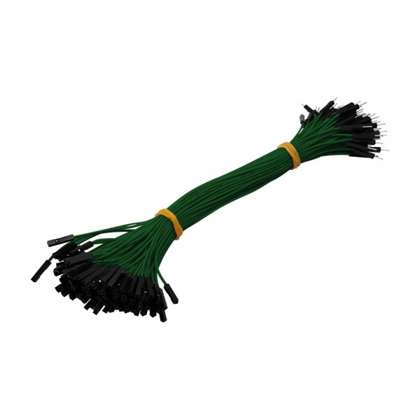 DuPont Jumper wire Male-Female 20cm 100 wires - Green