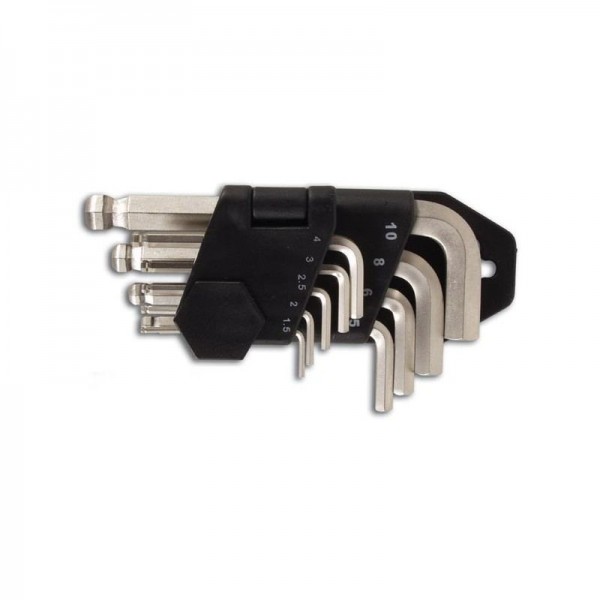 Hex Key Set with Ball Head - 9 Pieces