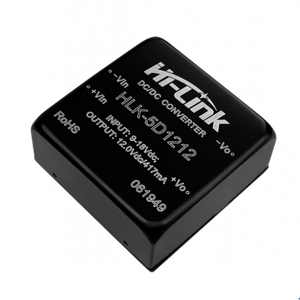 Hi-Link Isolated DC-DC Voltage Converter - 12V to 12V 0.42A - HLK-5D1212