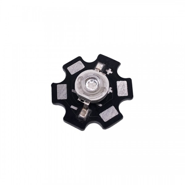 High Power LED 700mA - Blauw - met Koelblok High Power LED 700mA - Blauw - met Koelblok