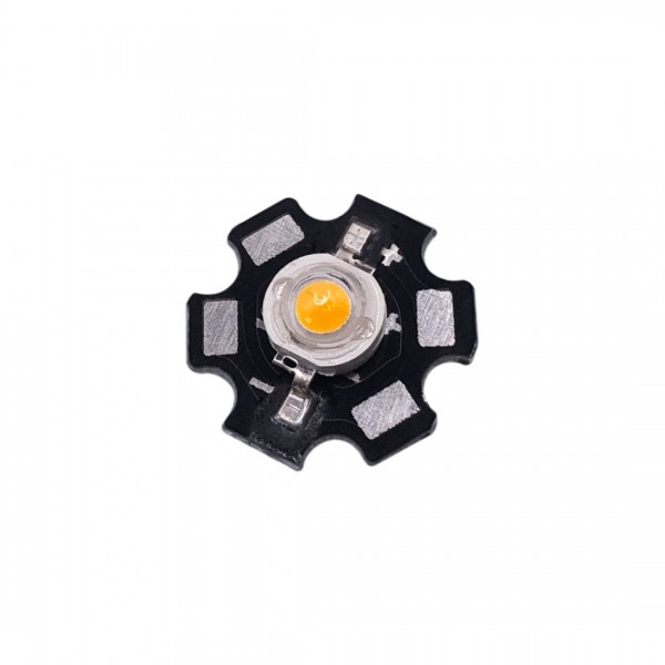 High Power LED 700mA - Orange - with Heatsink