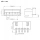 JST-XH 2p Compatible Connector met Kabel en Printplaatconnector