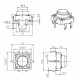 Tactile Pushbutton Switch 4 Pin - With Red Orange Lighting