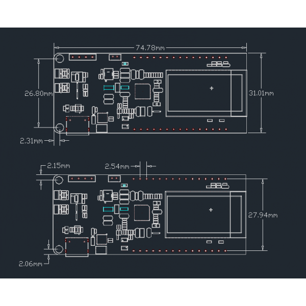 LilyGO TTGO T-PCIE ESP32-WROVER - 16MB