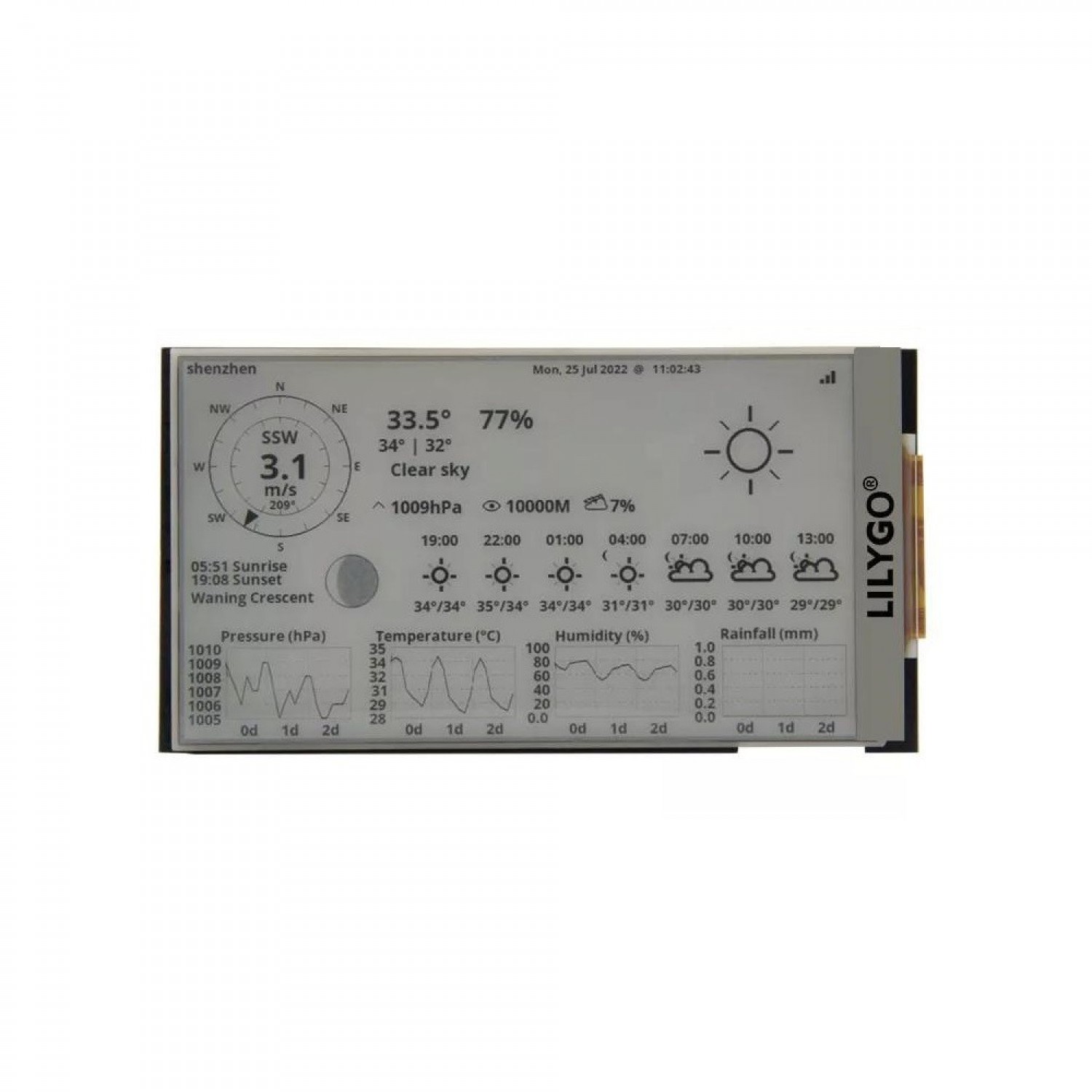 LilyGO T5-4.7 inch S3 E-paper E-ink ESP32-S3 - with JST-PH Li-Po ...