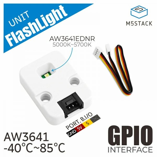 M5Stack FlashLight Unit - AW3641