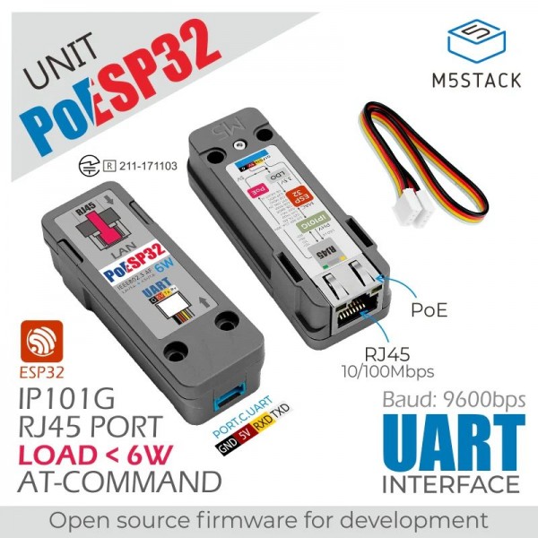 M5Stack LAN PoESP32 Unit - without Wi-Fi