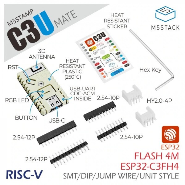 M5Stack M5Stamp C3U Mate