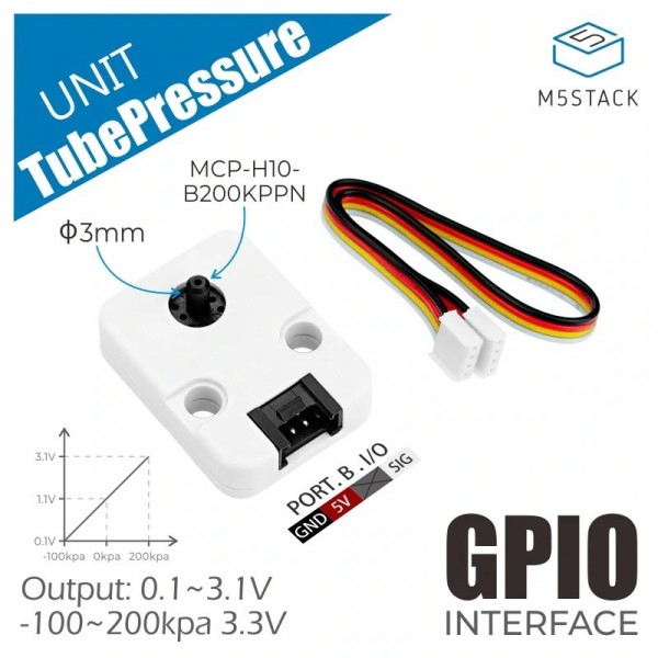 M5Stack Tube-Air Pressure Unit - Luchtdruksensor