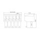 Afneembare Schroefterminal - 3p - 3.81mm