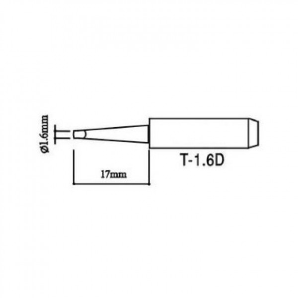 Solder Tip for Atten ST-2065D - Chisel - 1.6mm