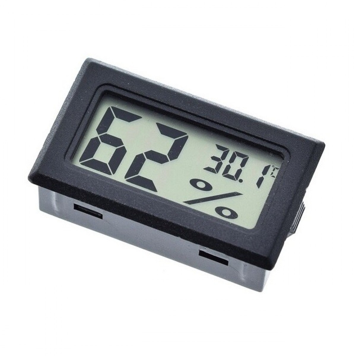 Temperature and Humidity Sensor with Display - Black - TEMPHUMDISPLAYBLK