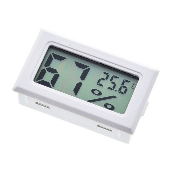 Temperatuur- en Luchtvochtigheidssensor met Display - Wit