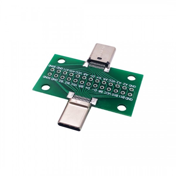 USB-C 3.1 Male and Female to DIP Adapter
