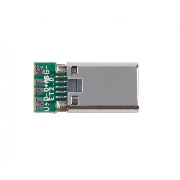 USB-C 2.0 Male to Soldering Pads Adapter