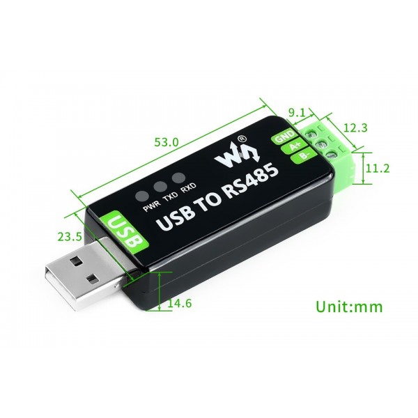 Waveshare Industrial Bi-directional USB to RS485 Converter - FT232RL