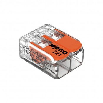 Wago Lasklem Snelconnector - 2-voudig - 100 stuks