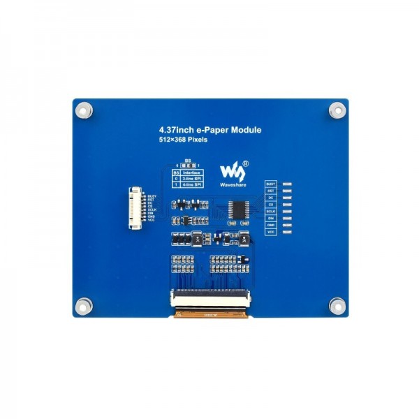 Waveshare 4.37 inch SPI E-Ink E-Paper Display (G) - 4 Colors