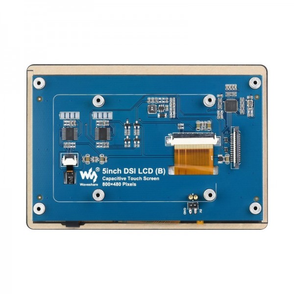 Waveshare 5 inch DSI TFT-LCD Display 800*480 pixels with Touchscreen and Adhesive Strip for Raspberry Pi